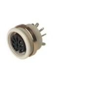 HIRSCHMANN 930537517  MAB 8100 S grey; Panel-mounted Socket with locking screw, solder joint, not shielded, 8 contacts, female, DIN 41 524 sockets 1-5 , 4A 34V AC/DC