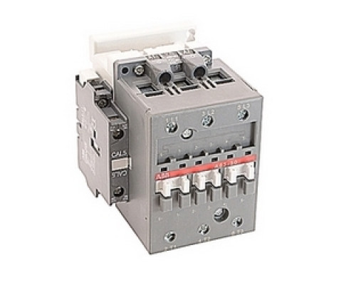 ABB  A63-30-11-51   3 pole, 115 amp, non-reversing across the line contactor with 480V AC coil and 1 NO and 1 NC auxiliary contacts