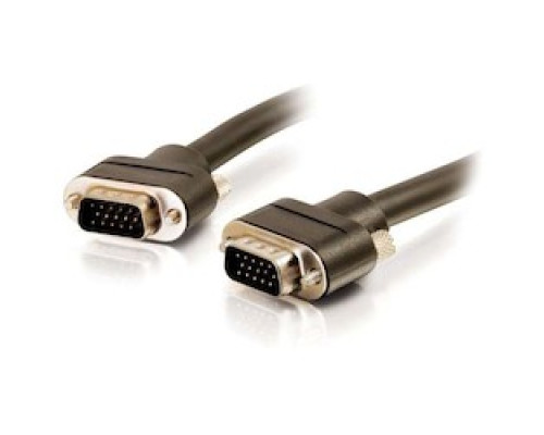 C2G  CG50215  CG50215                 VGA Video Cable, In-Wall, Male to Male, 2048 x 1536 Resolution, 75 Ohm Impedance, 30 Volt, 28/30 AWG Tinned Copper, CMG Rated, 15’ Length, Black