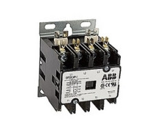 ABB  DP30C4P-1   4 pole, 30 amp, non-reversing, definite purpose contactor, 120V AC coil, industry standard mounting plate