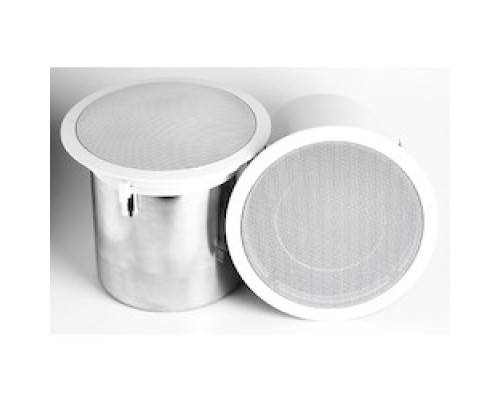 LENCORE ACOUSTICS LLC  LG035M6                 Classic Speaker, Ceiling Plate, brushed aluminum housing, White cover, Main