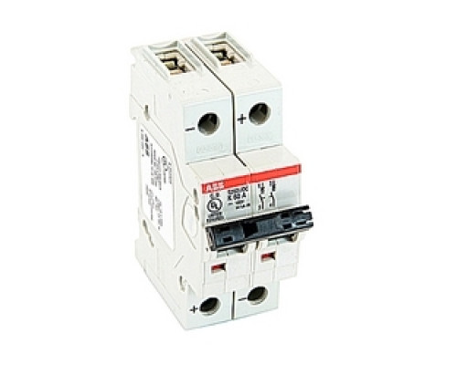 ABB  S202UDC-K6   DC Mini Breaker, 2 Pole, K Trip, 6A