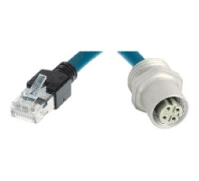 HARTING  21036836401   Data Cords M12: panel feed through M12-F / M16x1,5 4pol.