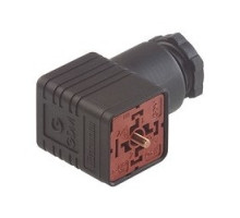 HIRSCHMANN 932110100  GDM 3014 J black; Cable Socket with central screw M 3 x 35, 3 contacts + PE, ISO 228 - G 1/2 R 1/2