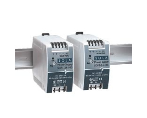 SOLA HD  SDN20-24-100P   SDN SERIES POWER SUPPLY DIN RAIL LRG CAP SINGLE PHASE 24V @ 20A