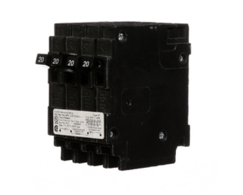 SIEMENS  US2:Q22020CT  Q22020CT   Miniature Circuit Breaker, Common Trip, Thermal Magnetic, Triplex, Plug-In, 3 Pole, 120/240 Volt AC, 50/60 Hertz, 20A, 10 kA Interrupting Rating