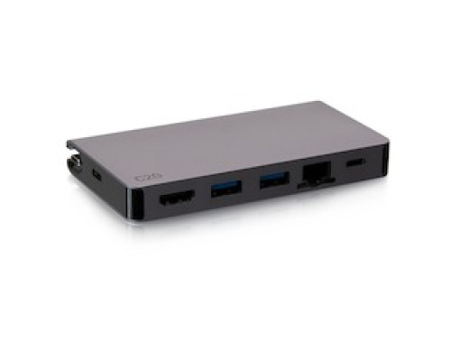 C2G  C2G54457  54457                 USB-C Travel Dock, HDMI 4k30, 2USB, Ethernet, Power Delivery