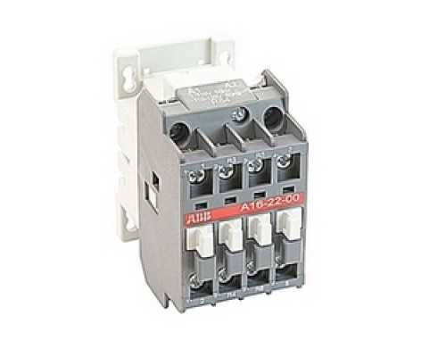 ABB  A16-22-00-84   4 pole, 30 amp, across the line block contactor with 110-120V AC coil and no auxiliary contacts
