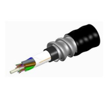COMMSCOPE ENTERPRISE SOLUTIONS  760132670  R-048-LZ-8W-F12BK/25D   Fiber Cable, Indoor/Outdoor, 48 Fiber, Riser Rated, Gel-Free, Stranded Loose Tube, Aluminum Interlocking Armor Containing A Riser Rated Outer Jacket, Teraspeed OS2 Single-mode
