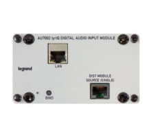 ON-Q/LEGRAND  AU7002  AU7002                 Input Module, Single-Bay, RJ45 Connector, Plastic/Metal, Gray, For Digital Audio