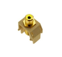 ON-Q/LEGRAND  WP3465IV                 Keystone Insert, Audio/Video, RCA to F Connector, 0.87