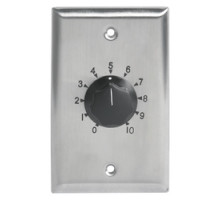 ATLASIED  AT100                 100 Watt Single Gang Stainless Steel 70.7V Commercial Attenuator