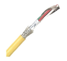 LAPP GROUP 501603CP         Oil Resistant Flexible Control & Power Cable, Stationary, 16 AWG 26/30 1.50 mm2, 3 conductor, Yellow PUR Jacket, Unshielded, Foil Wrap & Tinned Copper Braid0.362