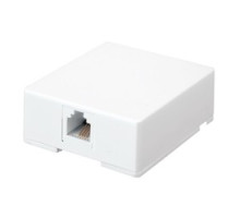 VANCO  CMTJ4                 Color Mate Surface Mount Jack, Type: Single Jack Type: 4-Conductor & Color: Ivory