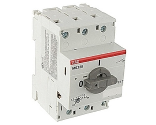ABB  MS325-1.6   3 Ph Starter Rated Current: 1 - 1.6 Trip Class: 10