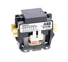 ABB  DP40C2P-1   2 pole, 40 amp, non-reversing, definite purpose contactor, 120V AC coil, industry standard mounting plate