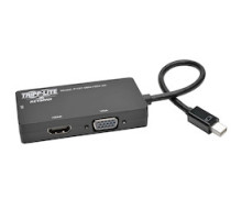 TRIPP LITE  P137-06N-HDV-4K                 Keyspan Mini DisplayPort 1.2 to VGA/DVI/HDMI All-in-One Converter Adapter, 4K x 2K HDMI @ 24/30 Hz