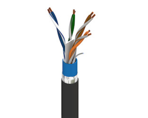 BELDEN  7953A 0021000                 23 AWG -4 PAIR SOLID B CONDUCTOR CAT 6 CMR PO, FOIL SHIELD PO/PV CONDUCTOR IN/OUT, JACKETS RED 600V AWM