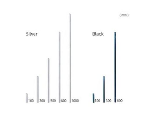 PATLITE USA CORPORATION POLE22-0100AN  22mm diameter aluminum pole, 100mm long, no threads