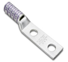 BURNDY  YAZ282NTC38  25019158                 Copper Compression Lug, 2 Hole w/ Inspection Window, 4/0 AWG, 3/8