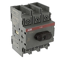ABB  OT30F3/B25   3 pole, 30 amps rated at 600 V AC, UL 98, open non-fusible disconnect switch, bulked pack of 25 switches