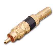 VANCO  PP15B                 RCA Male Plugs, Black Band