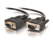C2G  CG52034  CG52034                 Serial Extension Cable, RS232, DB9 Male to DB9 Female, 50’ Length, Black