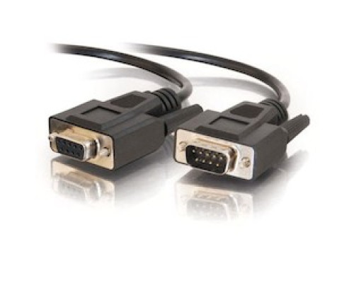 C2G  CG52034  CG52034                 Serial Extension Cable, RS232, DB9 Male to DB9 Female, 50’ Length, Black