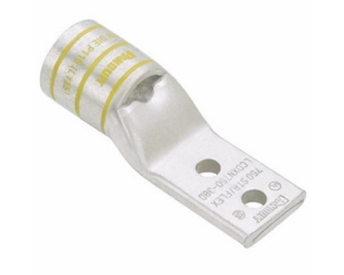 PANDUIT  LCDXN2-14A-E                 CuLug 2Hole #2AWG Narrow 1/4StudPKG20