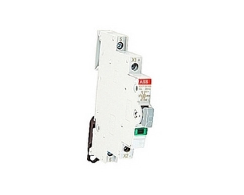 ABB  E217-16-10D48   16 amp rated at 250 V AC, E217 green luminous pushbutton with 1NO contacts