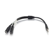 C2G  CG27394  27394                 6inch 4 Pin 3.5mm M To Dual 3.5mm F