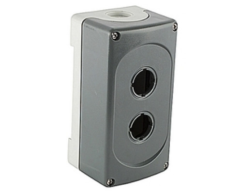 ABB  MEP2-0   Empty Plastic PB Enclosure 2 Seats Dark Grey/Light Grey