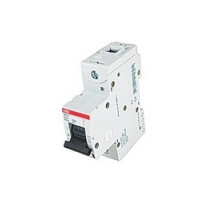 ABB  S801U-Z20   1 pole, 20 amps rated at 240 V AC, series miniature circuit breaker with thermal-magnetic trip device, Z trip curve, and 50kA interrupt current rating