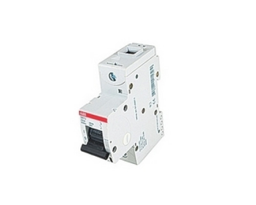ABB  S801U-Z20   1 pole, 20 amps rated at 240 V AC, series miniature circuit breaker with thermal-magnetic trip device, Z trip curve, and 50kA interrupt current rating