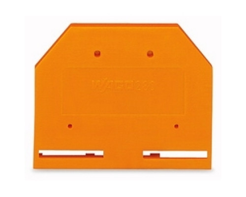 WAGO CORPORATION  280-302   280 SERIES TERMINAL BLKS  END PLATE ORANGE 4MM