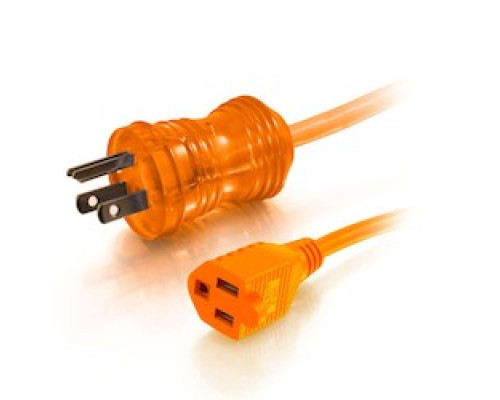 C2G  CG48061  48061                 50 ft. 16AWG Hospital Power Cable, 5-15P-5-15R Orange