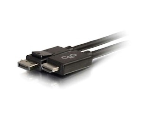 C2G  CG54326  CG54326                 DisplayPort to HDMI Adapter Cable, DisplayPort Male to HDMI Male, 30 Volt, 30 AWG Tinned Copper, 6’ Length, PVC Black Jacket