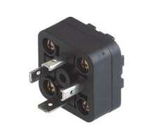 HIRSCHMANN 933381100  GSA-U 3075 SK black; Moulded Appliance coupler IP 65 enclosure with 4 cross-head screws and insulation displacement contact without solder/screw , 3 contacts + PE, DIN EN 175 301-803-A, Type A, 16A, 400V AC/DC