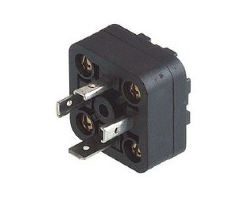 HIRSCHMANN 933381100  GSA-U 3075 SK black; Moulded Appliance coupler IP 65 enclosure with 4 cross-head screws and insulation displacement contact without solder/screw , 3 contacts + PE, DIN EN 175 301-803-A, Type A, 16A, 400V AC/DC