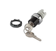 ABB  M2SSK3-301   Modular, key operated, 2 position, momentary with spring return from C to B, non-illuminated selector switch