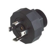 HIRSCHMANN 931297006  GSP 3 M20 black; Appliance connector with thread, threaded sleeve, grip ring, o-ring NBR , 3 contacts + PE, DIN EN 175 301-803-A, Type A