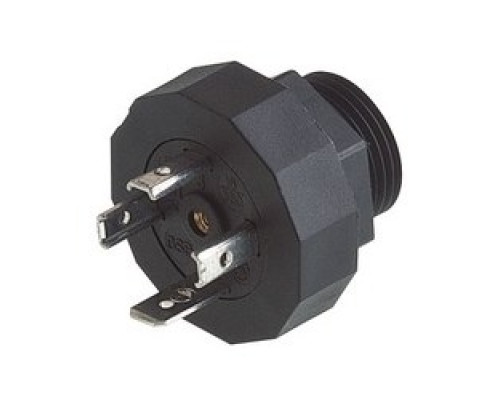 HIRSCHMANN 931297006  GSP 3 M20 black; Appliance connector with thread, threaded sleeve, grip ring, o-ring NBR , 3 contacts + PE, DIN EN 175 301-803-A, Type A