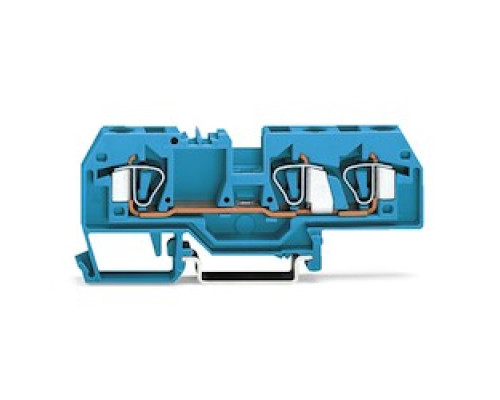 WAGO CORPORATION  282-684   THROUGH TERMINAL BLOCK 3-CONDUCTOR 24-10 AWG  FOR EX I - BLUE