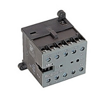 ABB  BC6-30-10-07   3 pole, plus 1 NO auxiliary contact, 12 amp, non-reversing miniature contactor, 12V DC coil and screw terminals