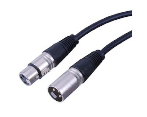 VANCO  281143                 3 Pin Male to 3 Pin Female XLR Cable, Length: 3ft.