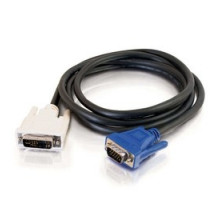 C2G  CG26954  CG26954                 Video Cable, DVI-A Male to HD15 VGA Male, 2 Meter Length, Black