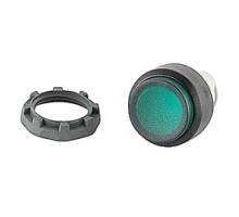 ABB  MP3-11G   22mm Modular - Illum Pushbutton MOM, Extended, Illuminated Green