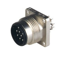 HIRSCHMANN  933100100   N11R BM FA F plastic; Surface-mounted connector with flange and filter selection 11 x 1nF, plastic housing