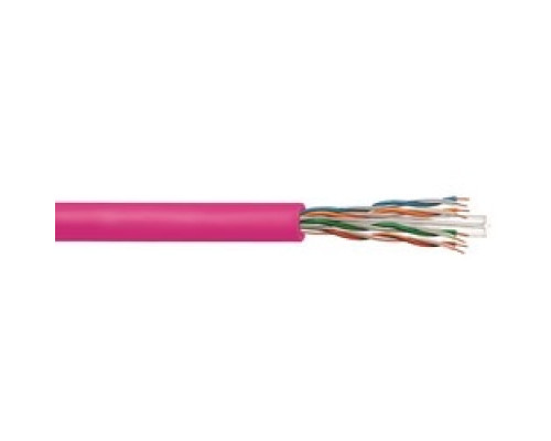 COMMSCOPE UNIPRISE SOLUTIONS UN874033904/10 CS37P PNK C6 4/23 U/UTP RL 1KFT         CS37P ETL Verified Category 6 U/UTP Cable, plenum, pink jacket, 4 pair count, 1000 ft 305 m length reel