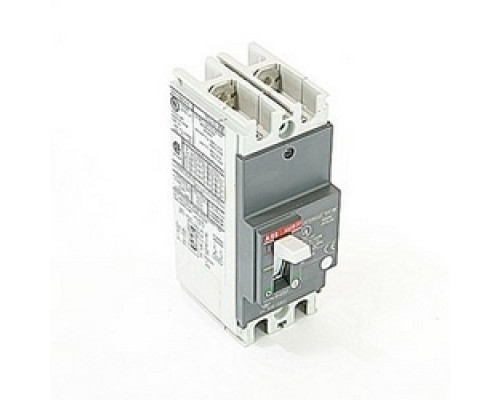ABB  A1A025TW-2   2 pole, 25 amps rated at 240V AC and 250V DC, fixed trip point molded case circuit breaker, with a thermal magnetic trip device and 10kA at 240V AC and 5kA at 250V DC interrupt current rating